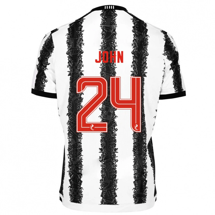 Danxen Women Declan John #24 White Black Home Jersey 2025/26 T-Shirt