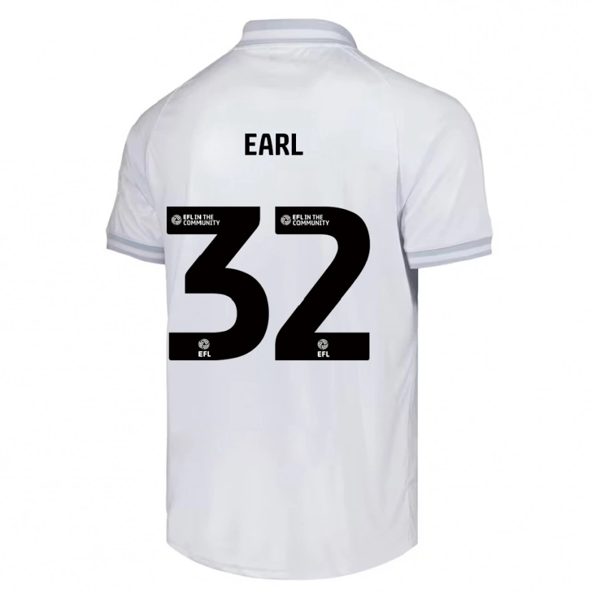 Danxen Women Josh Earl #32 White Gray Black Away Jersey 2025/26 T-Shirt