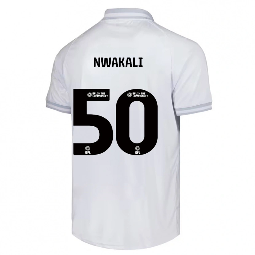 Danxen Women Kelechi Nwakali #50 White Gray Black Away Jersey 2025/26 T-Shirt