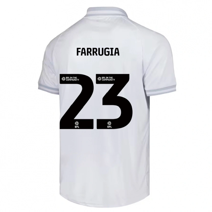 Danxen Women Neil Farrugia #23 White Gray Black Away Jersey 2025/26 T-Shirt