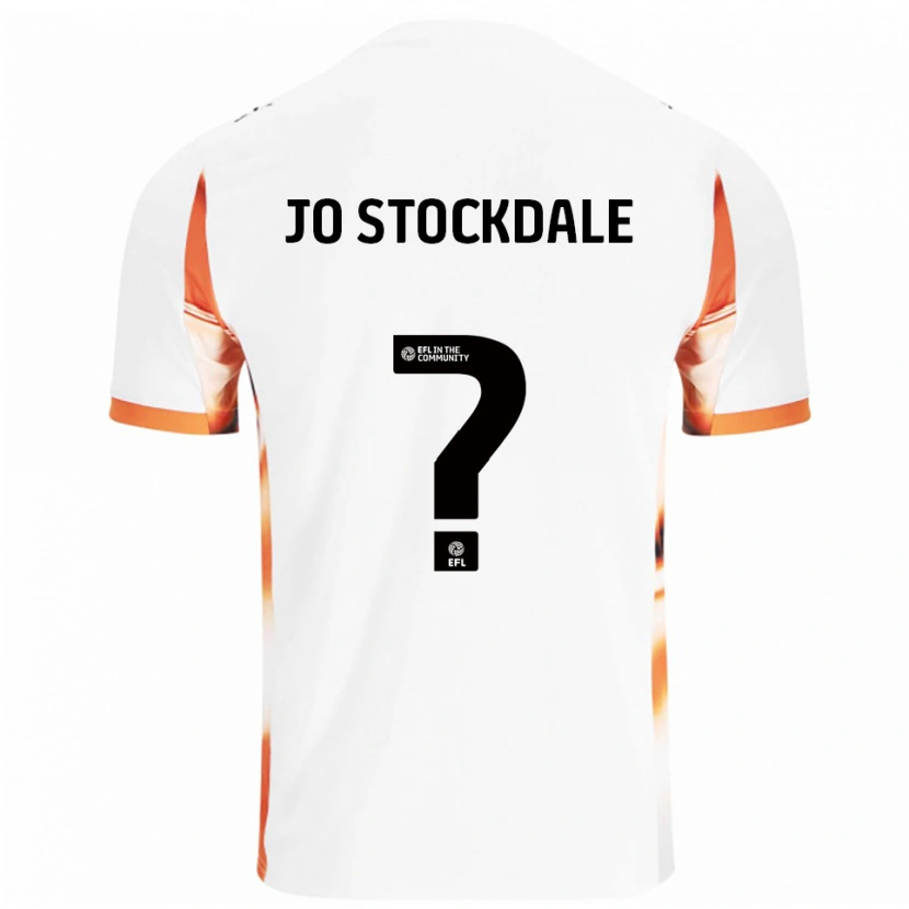 Danxen Women Elly Jo Stockdale #0 White Orange Black Away Jersey 2025/26 T-Shirt