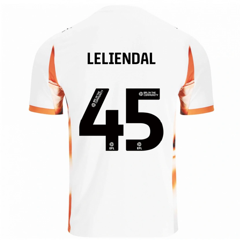Danxen Women Ky-Mani Leliendal #45 White Orange Black Away Jersey 2025/26 T-Shirt