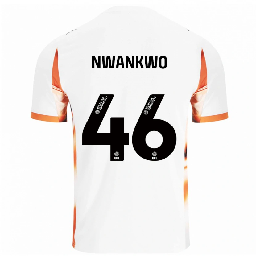 Danxen Women Oluchukwu Nwankwo #46 White Orange Black Away Jersey 2025/26 T-Shirt