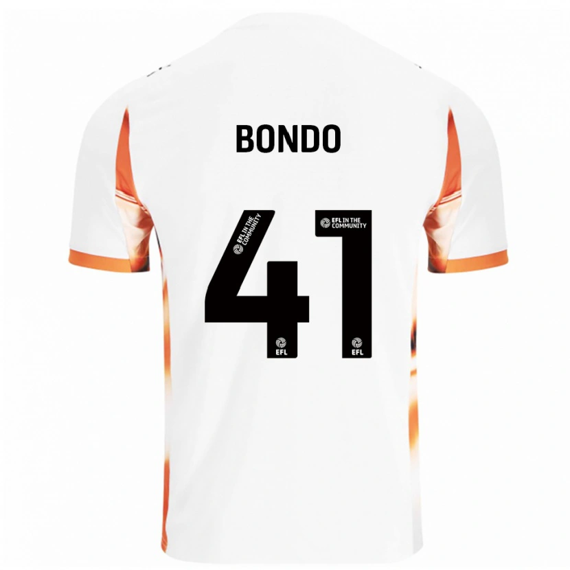 Danxen Women Terry Bondo #41 White Orange Black Away Jersey 2025/26 T-Shirt