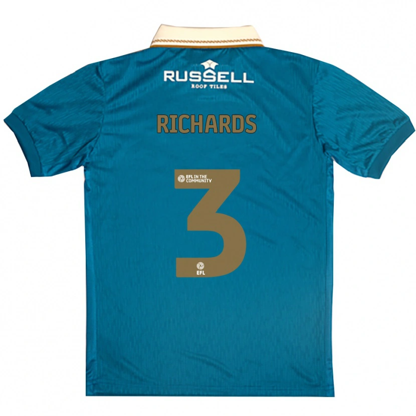 Danxen Women Sophie Richards #3 Sky Blue White Away Jersey 2025/26 T-Shirt