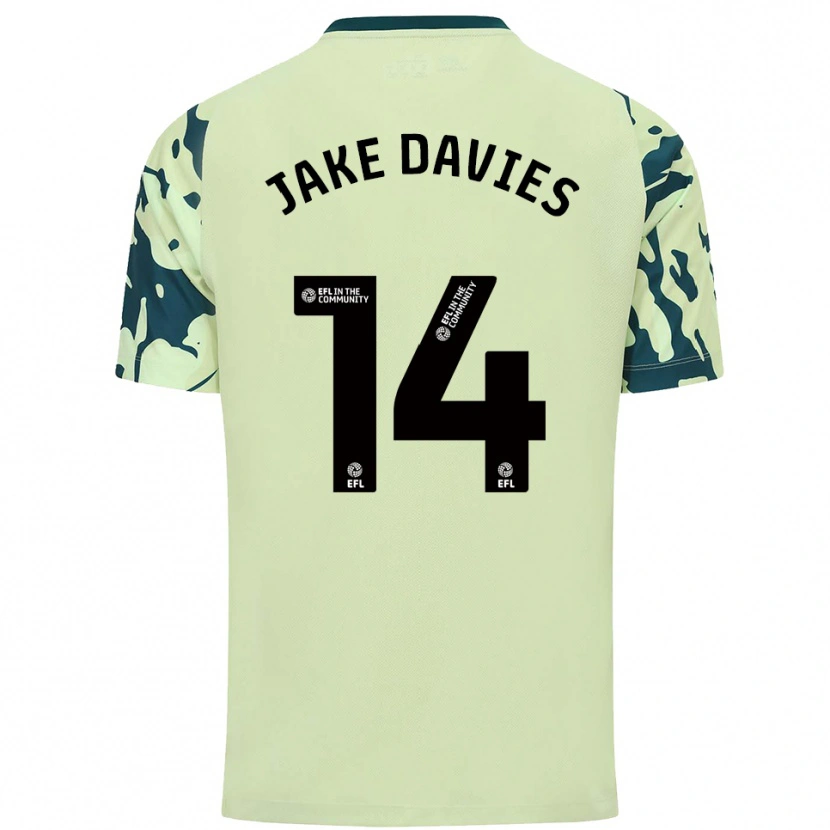 Danxen Women Jake Davies #14 Dark Green Away Jersey 2025/26 T-Shirt
