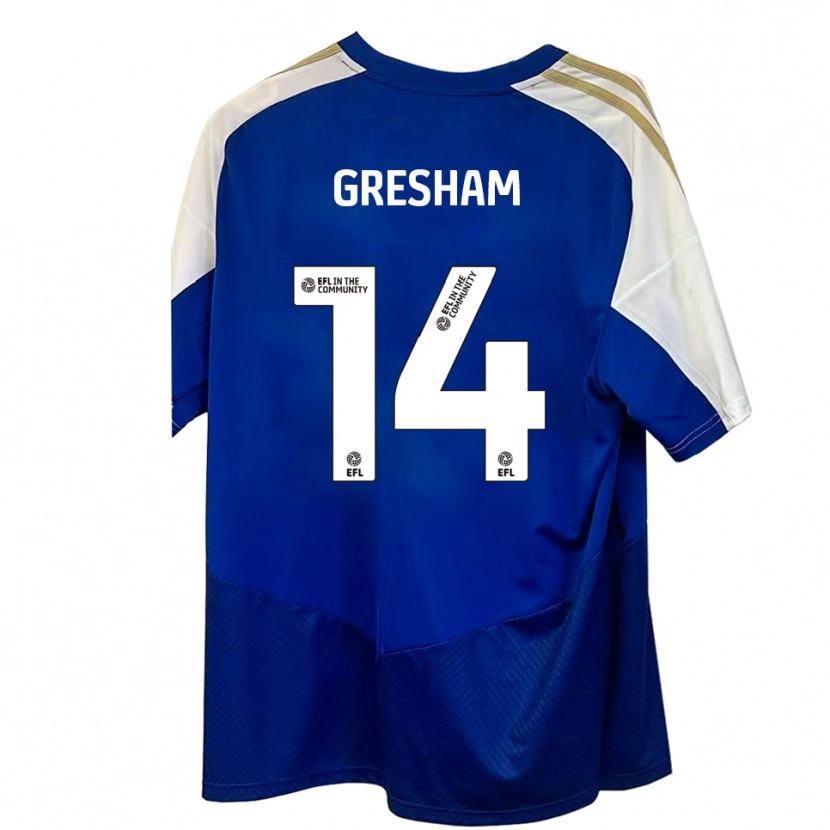 Danxen Women Georgie-Marie Barbour-Gresham #14 Blue White Gold Away Jersey 2025/26 T-Shirt