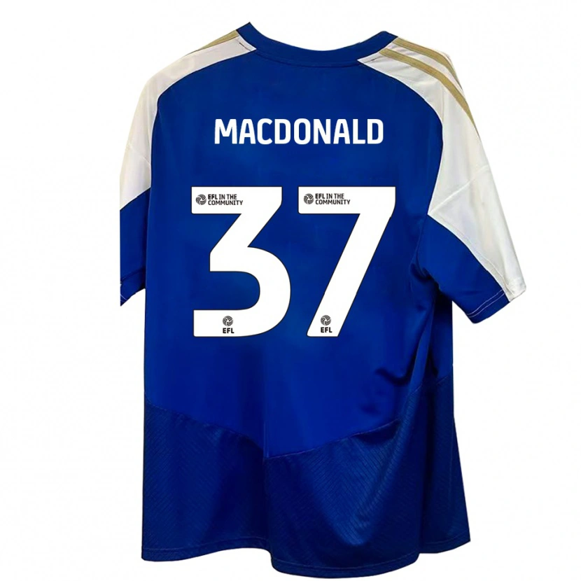 Danxen Women Shaun Macdonald #37 Blue White Gold Away Jersey 2025/26 T-Shirt
