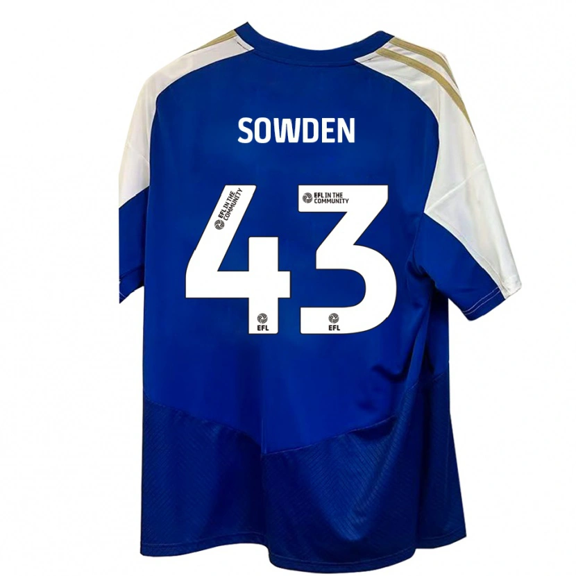 Danxen Women Andrew Sowden #43 Blue White Gold Away Jersey 2025/26 T-Shirt