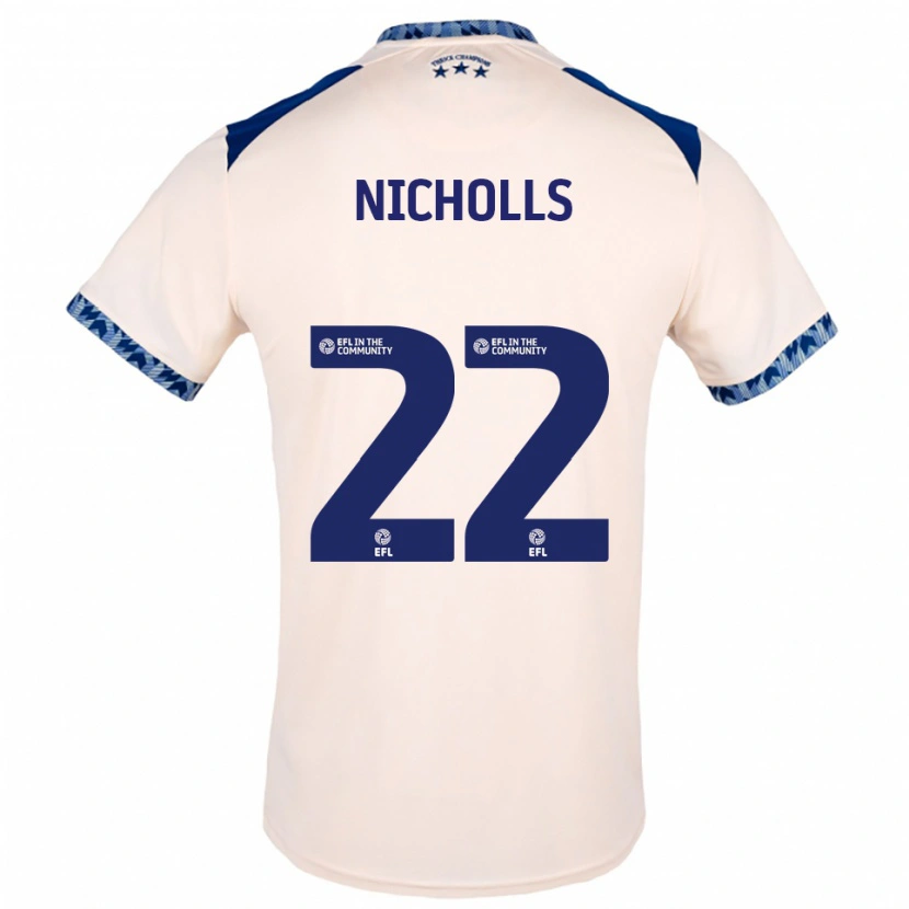 Danxen Women Lee Nicholls #22 Off White Navy Away Jersey 2025/26 T-Shirt