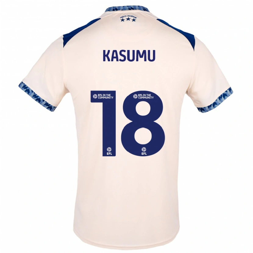 Danxen Women David Kasumu #18 Off White Navy Away Jersey 2025/26 T-Shirt
