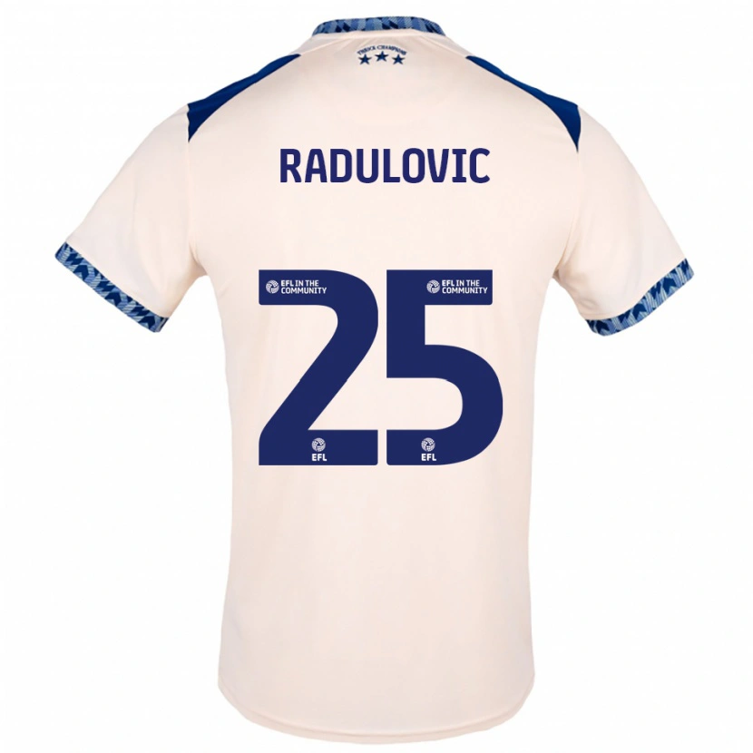 Danxen Women Bojan Radulović #25 Off White Navy Away Jersey 2025/26 T-Shirt