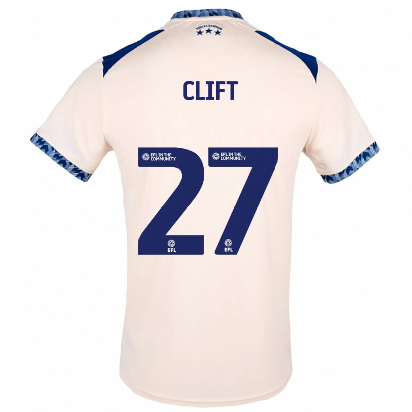 Danxen Women Cassidy Clift #27 Off White Navy Away Jersey 2025/26 T-Shirt