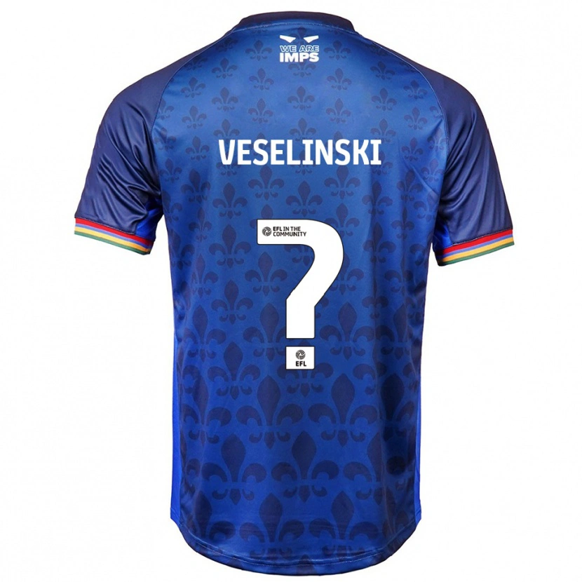 Danxen Women Aleksandar Veselinski #0 Blue Navy Away Jersey 2025/26 T-Shirt