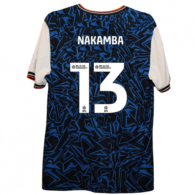 Danxen Women Marvelous Nakamba #13 Blue Black White Away Jersey 2025/26 T-Shirt