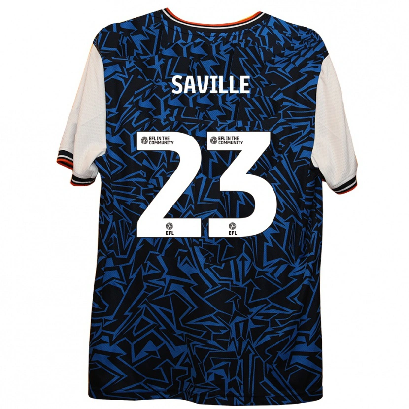 Danxen Women George Saville #23 Blue Black White Away Jersey 2025/26 T-Shirt