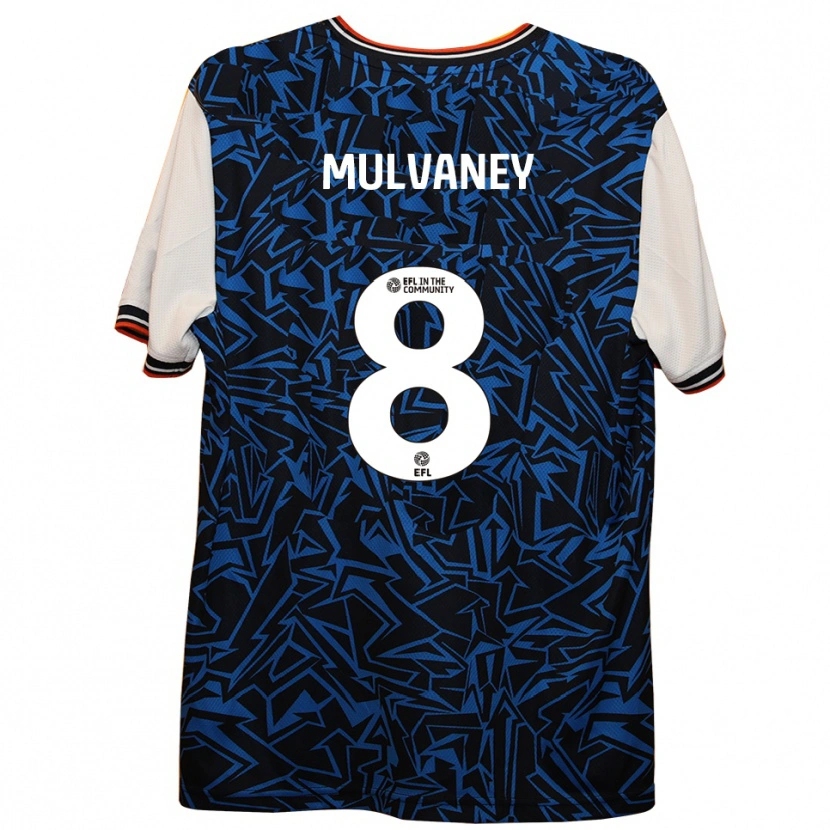 Danxen Women Elizabeth Mulvaney #8 Blue Black White Away Jersey 2025/26 T-Shirt