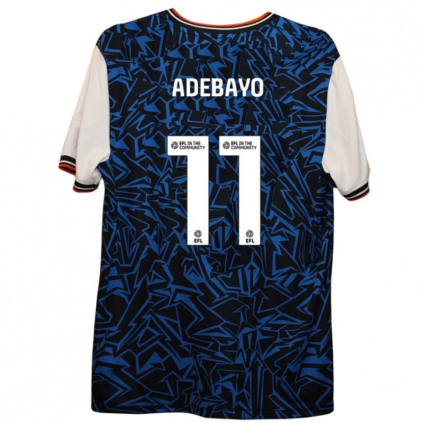 Danxen Women Elijah Adebayo #11 Blue Black White Away Jersey 2025/26 T-Shirt