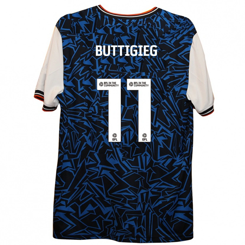 Danxen Women Fiona Buttigieg #11 Blue Black White Away Jersey 2025/26 T-Shirt