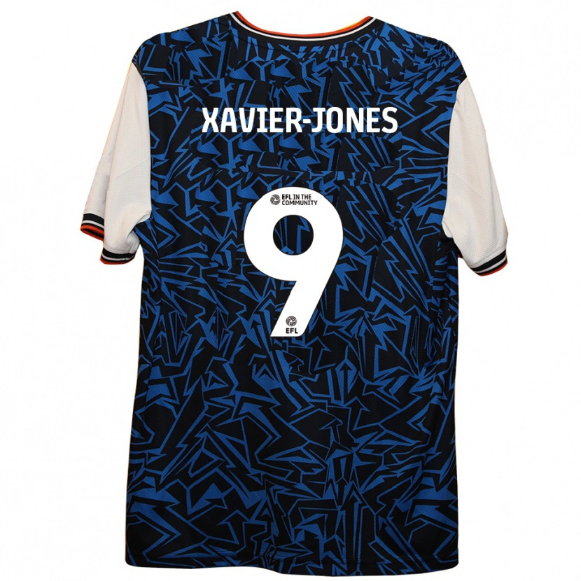 Danxen Women Tate Xavier-Jones #9 Blue Black White Away Jersey 2025/26 T-Shirt