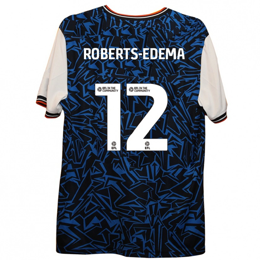 Danxen Women Kyron Roberts-Edema #12 Blue Black White Away Jersey 2025/26 T-Shirt