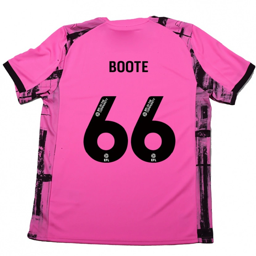 Danxen Women Zoe Boote #66 Rose Red Black Away Jersey 2025/26 T-Shirt