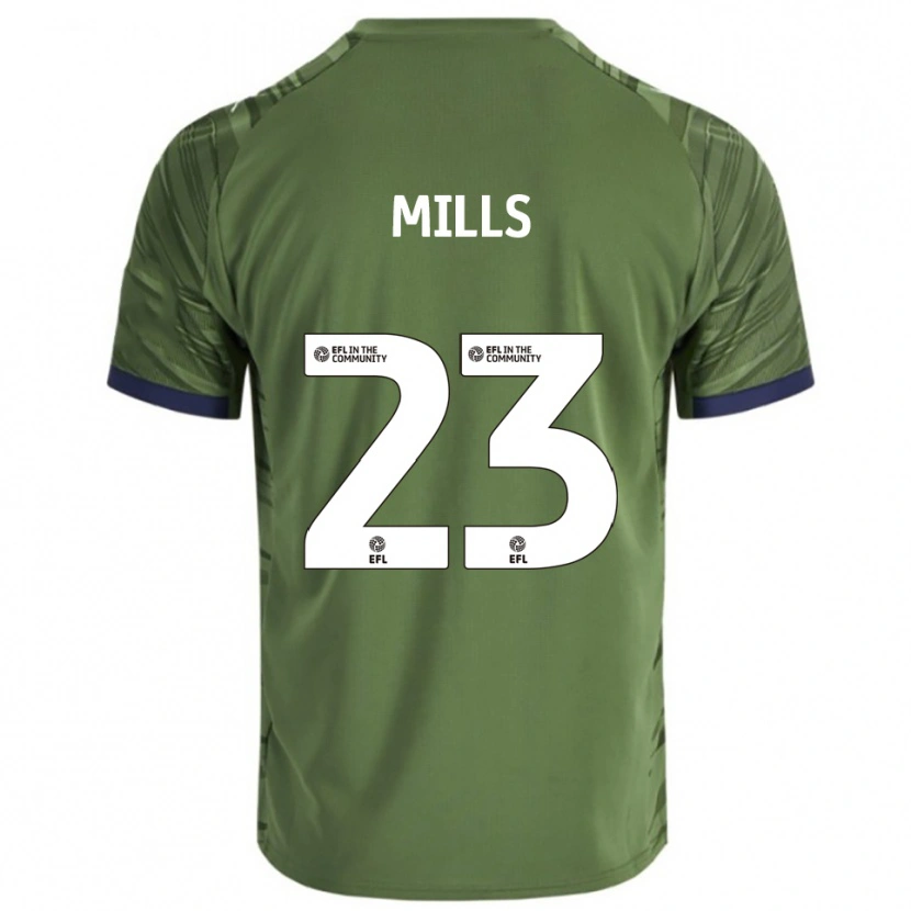 Danxen Women Harley Mills #23 Green White Away Jersey 2025/26 T-Shirt