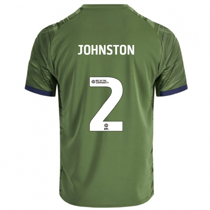Danxen Women Carl Johnston #2 Green White Away Jersey 2025/26 T-Shirt