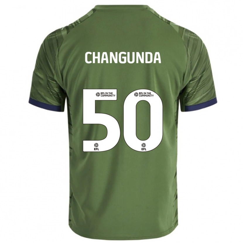Danxen Women Andre Changunda #50 Green White Away Jersey 2025/26 T-Shirt