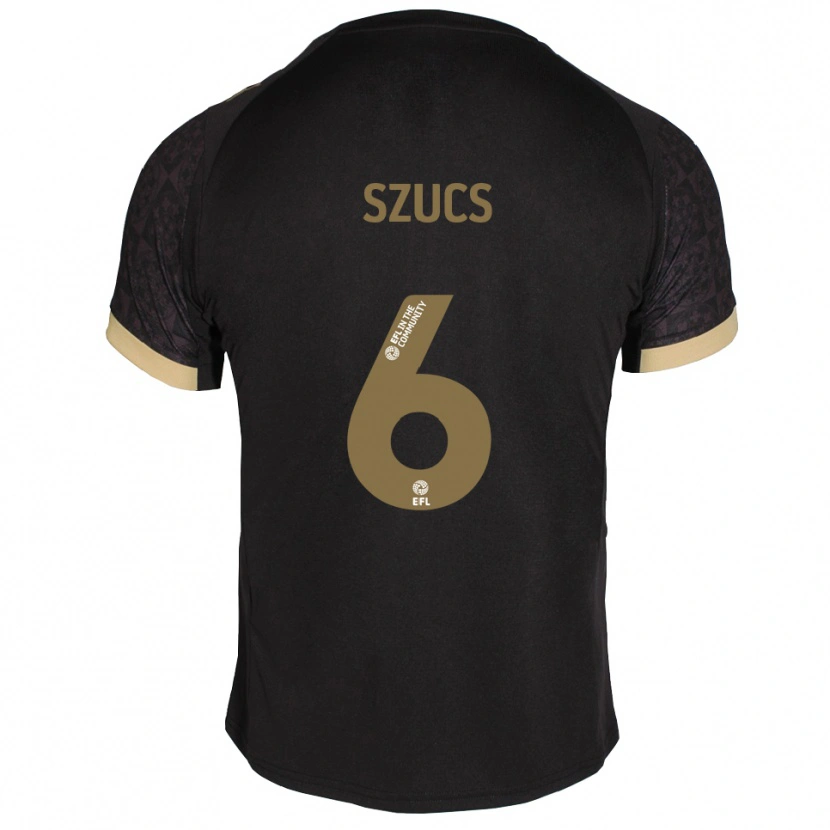 Danxen Women Kornél Szűcs #6 Black Gold Away Jersey 2025/26 T-Shirt