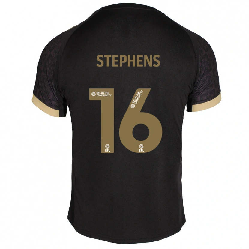 Danxen Women Ella Stephens #16 Black Gold Away Jersey 2025/26 T-Shirt