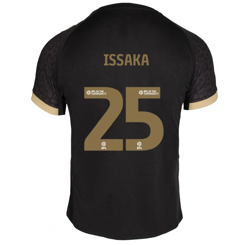 Danxen Women Freddie Issaka #25 Black Gold Away Jersey 2025/26 T-Shirt