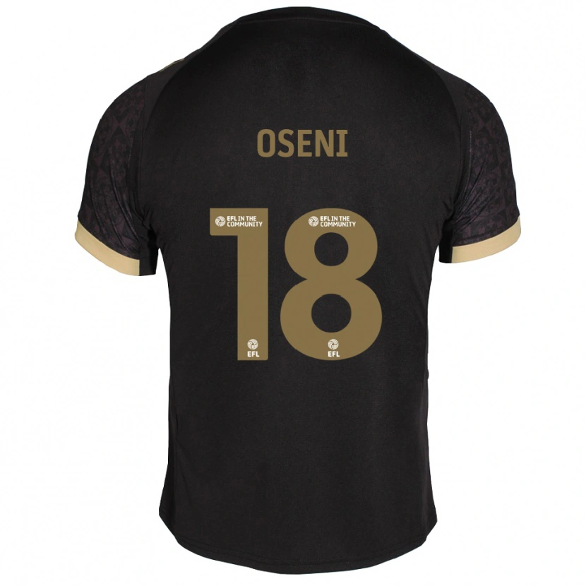 Danxen Women Owen Oseni #18 Black Gold Away Jersey 2025/26 T-Shirt