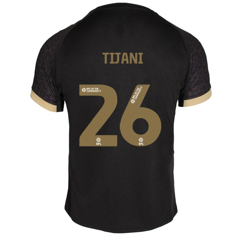 Danxen Women Muhamed Tijani #26 Black Gold Away Jersey 2025/26 T-Shirt