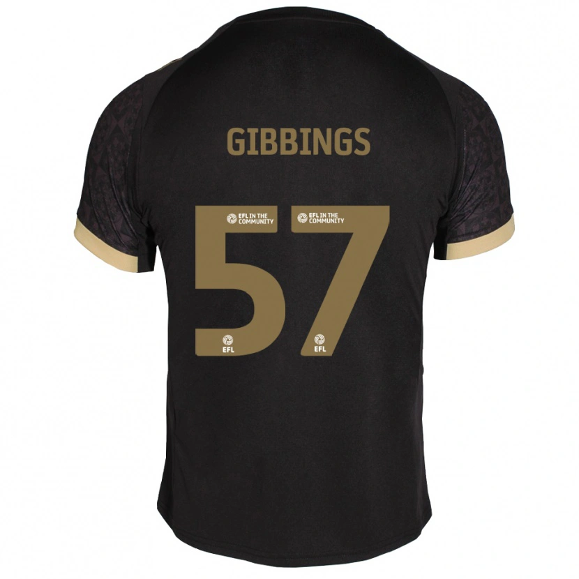 Danxen Women Cole Gibbings #57 Black Gold Away Jersey 2025/26 T-Shirt