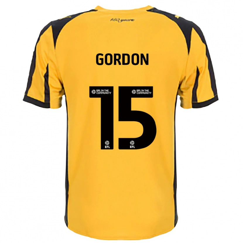 Danxen Women Liam Gordon #15 Orange Black Away Jersey 2025/26 T-Shirt