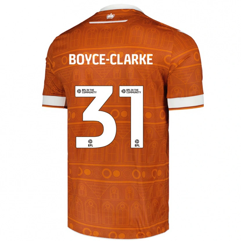 Danxen Women Coniah Boyce-Clarke #31 Orange White Away Jersey 2025/26 T-Shirt
