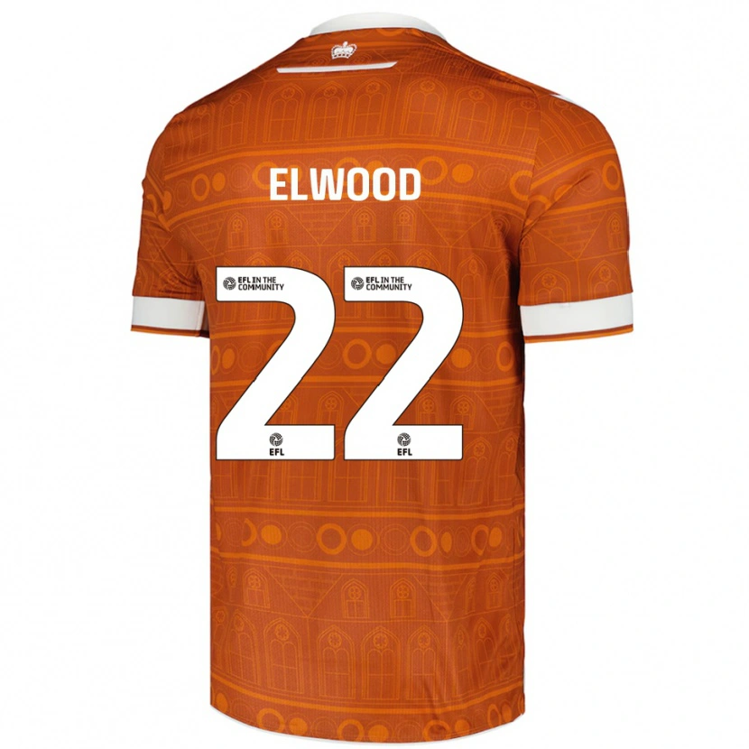Danxen Women Amelia Elwood #22 Orange White Away Jersey 2025/26 T-Shirt