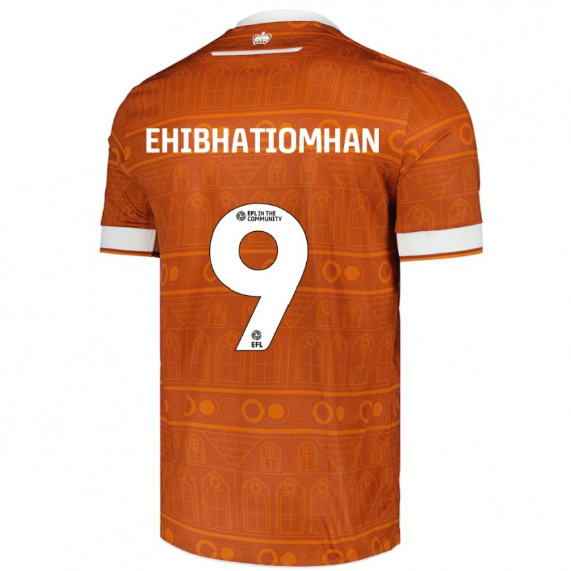 Danxen Women Kelvin Ehibhatiomhan #9 Orange White Away Jersey 2025/26 T-Shirt