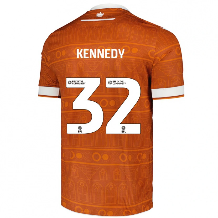 Danxen Women Stevie Kennedy #32 Orange White Away Jersey 2025/26 T-Shirt