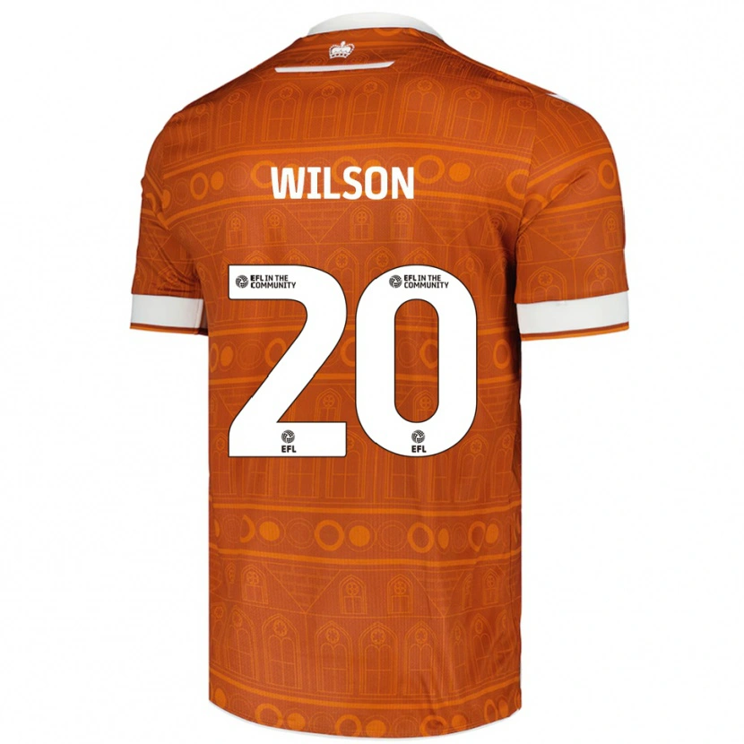 Danxen Women Georgia Wilson #20 Orange White Away Jersey 2025/26 T-Shirt