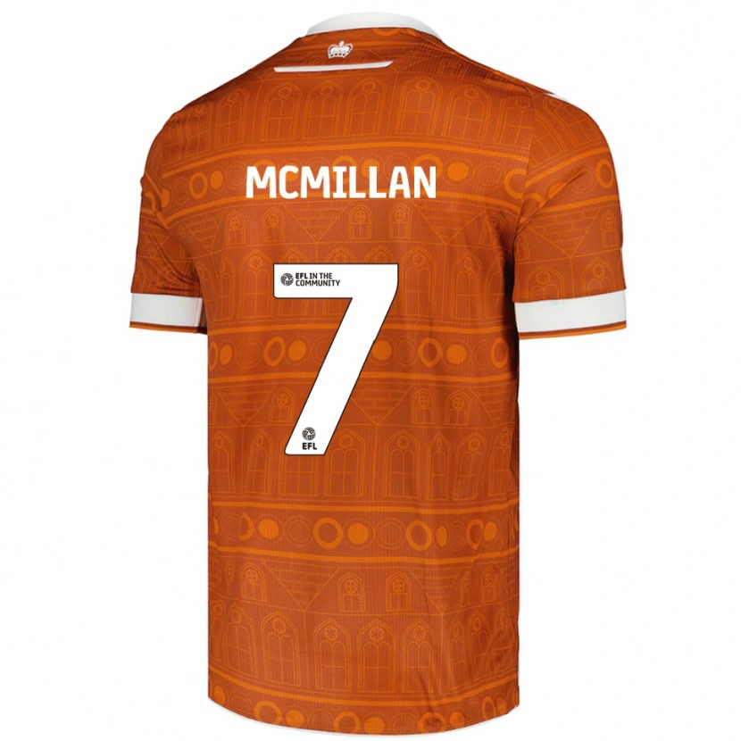 Danxen Women Maddox Mcmillan #7 Orange White Away Jersey 2025/26 T-Shirt