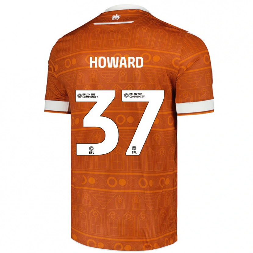 Danxen Women Luke Howard #37 Orange White Away Jersey 2025/26 T-Shirt