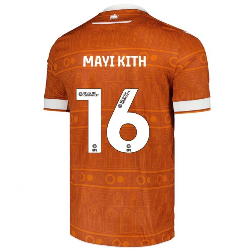 Danxen Women Easther Mayi Kith #16 Orange White Away Jersey 2025/26 T-Shirt