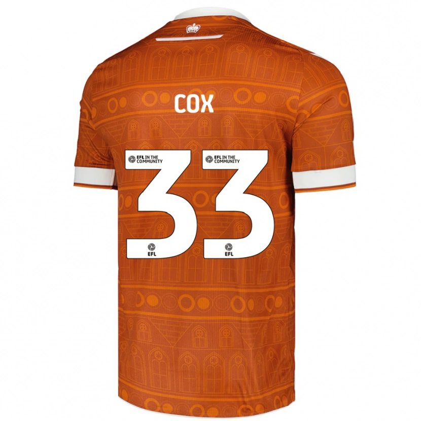 Danxen Women Bella Cox #33 Orange White Away Jersey 2025/26 T-Shirt