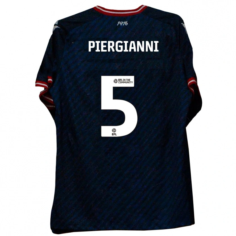 Danxen Women Carl Piergianni #5 Navy Red Away Jersey 2025/26 T-Shirt
