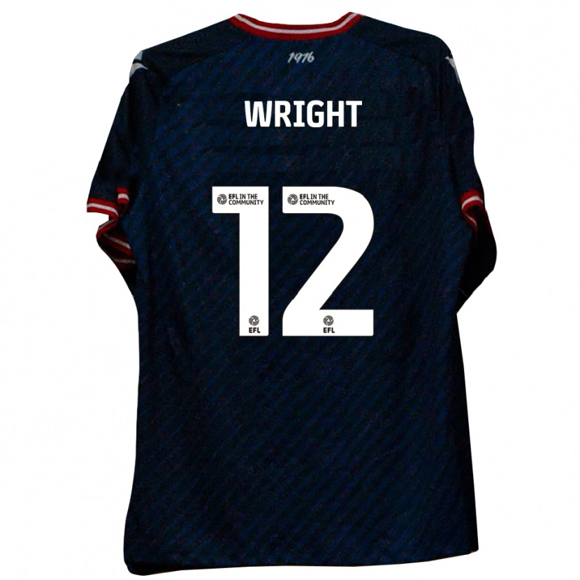 Danxen Women Eddie Wright #12 Navy Red Away Jersey 2025/26 T-Shirt