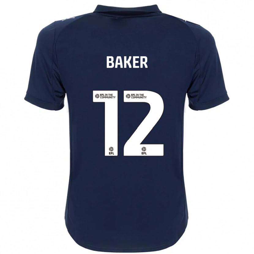 Danxen Women Tegen Baker #12 Navy White Away Jersey 2025/26 T-Shirt