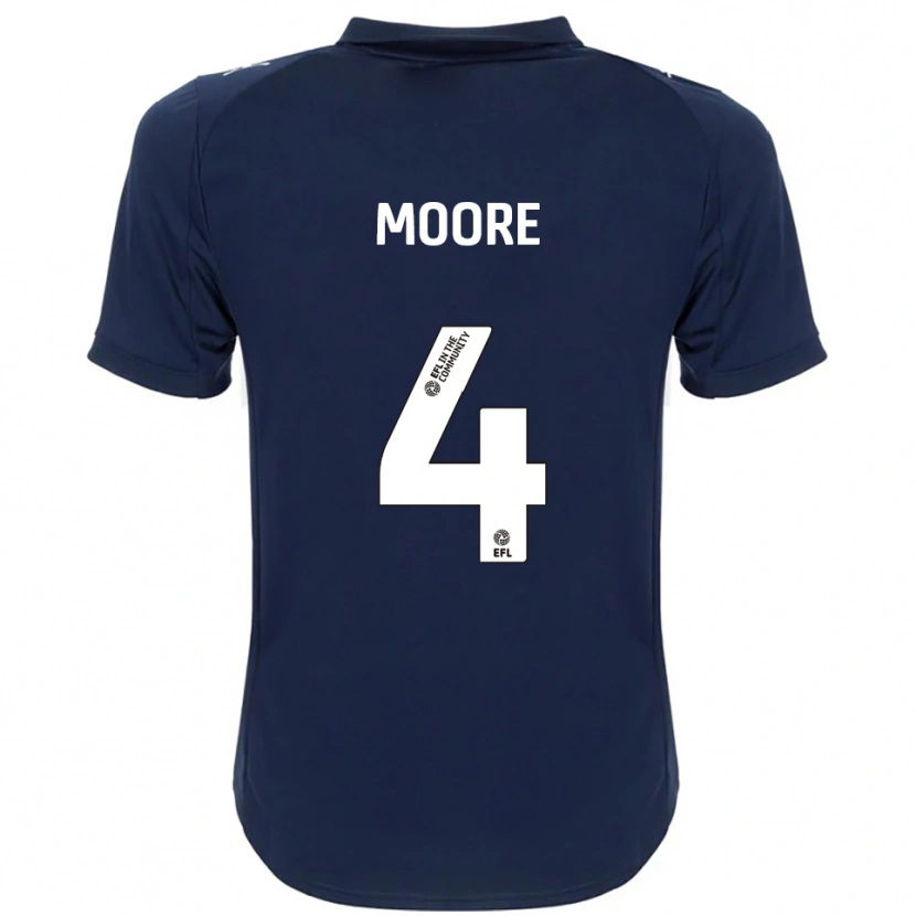 Danxen Women Abbie Moore #4 Navy White Away Jersey 2025/26 T-Shirt