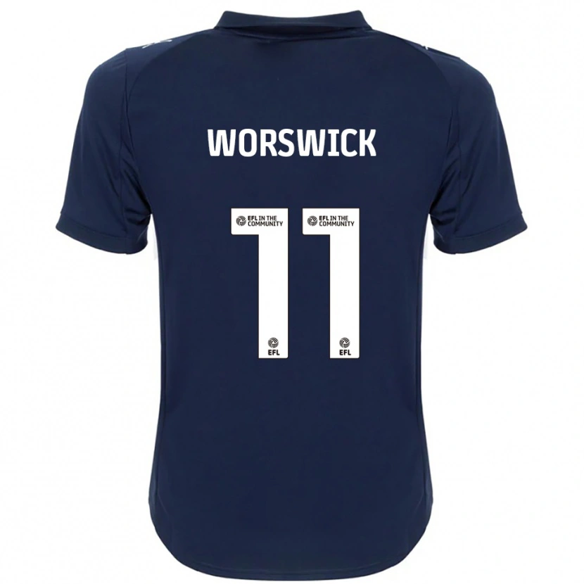 Danxen Women Isobel Worswick #11 Navy White Away Jersey 2025/26 T-Shirt